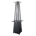 Paramount Pyramid Flame Patio Heater, Onyx Black