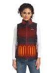 ORORO Women's Heated Vest with Battery Pack, Up to 10 Hours of Warmth - Charger Not Included (Neutral Black, S)