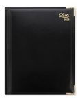 Letts of London Lexicon Quarto week to view with appointments 2025 diary - black