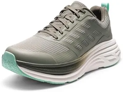 NORTIV 8 Men's Walking Running Tennis Cushioning Shoes ActiveFloat Non Slip Athletic Gym Workout Jogging Comfortable Sneakers,Size 7.5,Greyish Green,SNWS245M