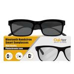 Oakter Smart Glasses with Wireless Bluetooth | Hands-Free Calling | Open Ear Music | Sport Headset | Intelligent Eyewear | Connect with Your Mobile/Tablet | Black