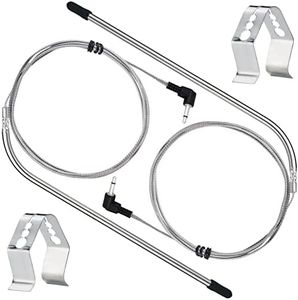 Meat Probe for Masterbuilt, Temperature Probe Replacement Part # 9004190170 Fit Masterbuilt Gravity Series 560/800/1050XL Gravity Series Digital Charcoal Grill + Smoker, 2-Pack with Holders