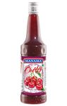 Manama Cherry Fruit Flavoured Syrup for Mocktails and Cocktails, 750ML