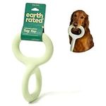 Earth Rated Tug of War Dog Toy, Interactive Pull Toy for Adult and Puppy Dogs, Ergonomic Grip, Natural Rubber, Large, Green