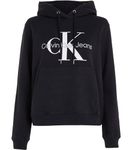 Calvin Klein Jeans Women's CORE MONOLOGO Hoodie J20J219141, Ck Black, XXL