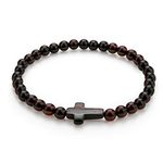 Amber Culture Baltic Amber Stretch Bracelet - Cross 5+ mm Beads (Unisex)