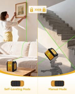 Nikotek Green Laser Level – Self-Leveling Cross Line Tool