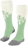 FALKE Women's SK2 Ski Socks Medium Padding Anti-Bubble Warm Ski Socks Long for Skiing Breathable Quick-Drying Climate Regulating Odour-Inhibiting Wool Functional Material 1 Pair