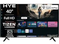 HYE TV - Smart TV, 40" Screen Size, Full HD Resolution, Apple AirPlay, Samsung Tizen OS & Gaming Hub, Versatile Connectivity, Perfect For Streaming, Black, Gaming & Entertainment - 40FHDS1008