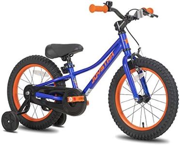JOYSTAR 20 Inch Kids Bike with Training Wheels for 7 8 9 10 Years Old Boys 20" BMX Style Mountain Bicycles Cycle for Early Rider MTB Children Pedal Bike Blue