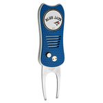 Team Golf MLB Toronto Blue Jays Switchfix Divot Tool with Double-Sided Magnetic Ball Marker, Features Patented Single Prong Design, Causes Less Damage to Greens, Switchblade Mechanism