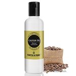 Earth N Pure Castor Oil (Arandi Oil) Cold Pressed, Natural, Therapeutic Grade for Hair Growth, Nails, Eyelash 100 ml