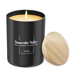 Premium Pine, Bergamot & Cedarwood Scented Candles (Yosemite Valley), Natural Soy Candles Gifts for Women & Men, Hand Poured, Long Lasting Aromatherapy Essential Oil Candle, 227g, 45 Hour Burn Time