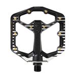 Crankbrothers Stamp 7 Small Mountain Bike Pedals Fabio Wibmer Signature Edition - Black & White - MTB Enduro Trail BMX Optimized Platform - Flat Pair of Bike Pedals (Adjustable pins Included)