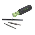 Greenlee 0153-42C 6-in-1 Multi-Tool Screwdriver with Flat-Tip, Phillips, and Hex Bits