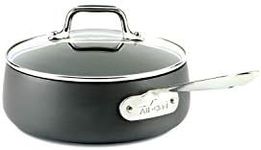 All-Clad E7852664 HA1 Hard Anodized Nonstick Dishwasher Safe PFOA Free Sauce Pan Cookware, 2.5-Quart, Black