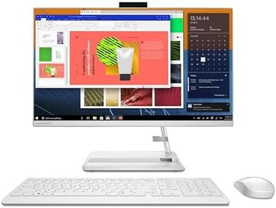 Lenovo IdeaCentre AIO 3 AMD Ryzen 3 3250U 23.8" FHD IPS 3-Side Edgeless All-in-One Desktop with Alexa Built-in (8GB/512 GB SSD/Win11/MS Office 2021/HD 720p Camera/Wireless Keyboard & Mouse),F0FX00AEIN
