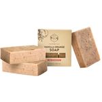 CRATE 61 ORGANICS Vegan Natural Bar Soap, Handmade Soap With Premium Essential Oils, Cold Pressed Face And Body For Men Women 3 Pack, (4 oz, Bars) (Vanilla Orange)