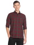 Arrow Men's Slim Fit Shirt (ASAGSH1426_Dark Red