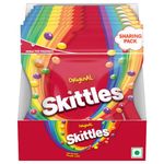 Skittles Original Chewy Fruit Candy Sharing Pack, Bite-Size Fruity Flavours (Lemon,Apple,Grape,Strawberry,Orange), Imported Candies, 90G, Pack Of 6, 638 Gram