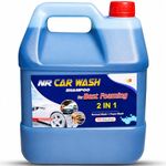 Nitto Rai Nr Car Wash Shampoo 5Ltr, With1 Free Microfiber Cloth, Ph Neutral Car Wash Shampoo For Foam Wash And Normal Wash
