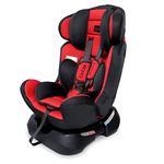 LuvLap Galaxy Convertible Car Seat for Baby & Kids New Born to 7 Years, Forward Facing & Rearward Facing, 3 Adjustable Recline Levels, European Safety Standard Certified, Side Impact Guard, Red