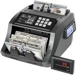 YICHOING [Upgrade] Mixed Denomination Money Counter Machine, Value Counting, UV/MG/IR/DD Counterfeit Detection, 3.5 TFT Display Cash Counting Machine, Printer Enabled Bill Counter for Business