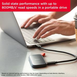 SanDisk 2TB Portable SSD – Grey External Solid State Drive
