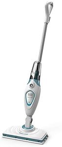 Black and Decker FSM1605-QS Steam Mop with Microfibre Pad - Floor Cleaner 1600 W - Multi-Surface - Heating Time 20 Sec - 180° Swivel Head - 350 ml Tank - Perfect Cleaning