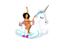 BigMouth Inc. Giant Unicorn Rocker Pool Float, Inflatable Summer Party Water Toy