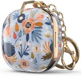 wenew Case Cover for Galaxy Buds 2/ Galaxy Buds Pro/Galaxy Buds Live, Cute Patterns Hard Shell with Key Chain Clip for Girls Kids Women Men (Blue)