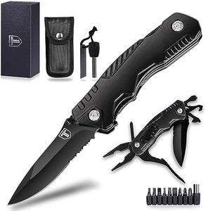 Pocket Knife Multitool, Gift for Men Him Dad Husband, Christmas Stocking Stuffers, Anniversary Birthday Gifts Idea for Boyfriend Man Women, Cool Gadgets for Outdoor Survival, Camping Accessories