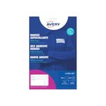 Avery Customisable, printer repositionable Name Badge Labels - Blue Border, 10 Labels Per Sheet - 80 x 50 mm