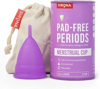 Sirona Reusable Menstrual Cup Large | Reusable Period Cup | Tampon and Pad Alternative | Super Heavy Flow