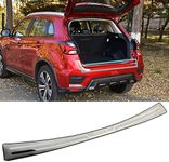 APEXRA Car Stainless Steel Rear Bumper Protector, for Mitsubishi ASX 2020 2021 2022 2023 Accessories, Auto Parts Tailgate Back Trunk Door Sill Cover Scuff Plate Strip Guard Protection