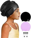 2 Pack Kids Extra Large Swim Cap fo