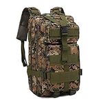 BWBIKE Military Tactical Backpack Outdoor Shoulder Daypack Hiking Trekking Rucksacks Sport Traveling Bag, Jungle