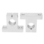 3DINNOVATIONS SK10 Aluminum Linear Motion Rail Clamping Guide Support for 10mm Dia Shaft-Set of 2 pcs