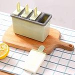 STOIQE Ice Cream Mould, Ice Lolly Popsicle Mold Home Handmade Ice Cream Pop Frozen Useful Kitchen Ice Cream Tool Popsicle Maker Lolly Mold Tray