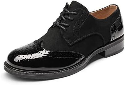 DREAM PAIRS Oxfords pour Femmes Derby Richelieu en Simili Cuir Vernis Chaussures Habillées Classiques,Size 40,Noir,SDOX2201W-E