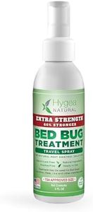 Hygea Natural Extra Strength Bed Bug & Mite Natural Travel Spray,TSA Approved Size, Child & Pet-Friendly, Stain & Odor Free, for Hotel, Suitcase, Backpack, Shoes, 66% Stronger Natural Formula(3oz)