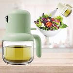 YELONA Olive Oil Sprayer for Cooking, 180ml Glass Dispenser Bottle Spray Mister, Food Grade Vinegar Spritzer for Air Fryer,Salad,Baking,Grilling (Olive Green,Pack of 1)