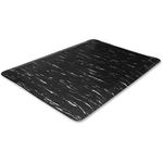 Genuine Joe Anti-Fatigue Mat, 3 by 5-Feet, Black Marble