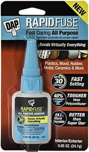 DAP 00155 0.85 Ounce RapidFuse All Purpose Adhesive, Clear 6 Pack