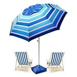 8FT Large Beach Umbrella Level 7 Wi