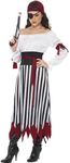 Smiffys Pirate Lady Costume, Black 
