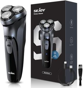 Sejoy Electric Razor for Men,Electric Shavers for Men,Face Shaver, Cordless Washable Rechargeable Shaving Machines,Pop Up Trimmer for Travel Home, LED Display,Fast Charging,Gray