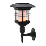 Taylor & Brown Solar Wall Lights, 51 LED Torch with Flickering Flame Waterproof Outdoor Solar Lantern Lamp for Garden, Landscape, Halloween Pathway, Patio, Balcony Deck Yard (1 Pack)