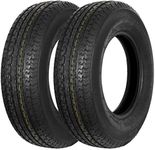 Set of 2 Durun ST205/75R14 Radial Trailer Tire,ST205-75R14 ST 205/75R14, 8 Ply Load Range D, 105M