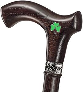 Asterom Handmade Irish Walking Cane for Men and Women - Unique Wood Cane - Stylish Walking Stick (Three-Leaf)